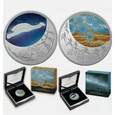 AUSTRALIA 2020 . ONE 1 DOLLAR . STAR DREAMING PAIR . EMU IN THE SKY and SEVEN SISTERS COINS